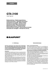Blaupunkt GTA 2100 Instrucciones De Montaje
