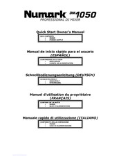 Numark DM1050 Guia De Inicio Rapido