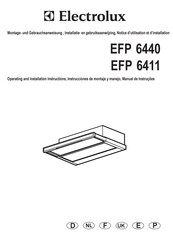 Electrolux EFP 6440 Instrucciones De Montaje Y Manejo