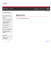 Sony BRAVIA KDL-50W705A Manual