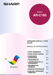 Sharp AR-C160 Manual De Instrucciones