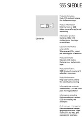 SSS Siedle CE 600-01 Informacion De Producto
