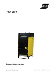 ESAB TAF 801 Instrucciones De Uso