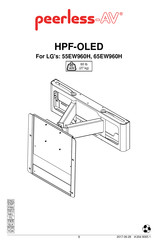 peerless-AV HPF-OLED Instrucciones De Montaje