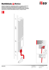 ISEO Multiblindo e Motion KW13604 Manual De Instrucciones