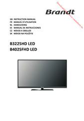 Brandt B4025FHD LED Manual De Instrucciones