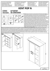 Forma Ideale KENT POP N UP 00787 Instrucciones De Montaje