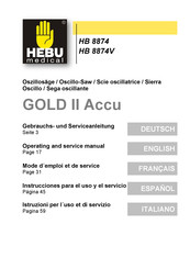 HEBU medical HB 8874 Instrucciones Para El Uso Y El Servicio