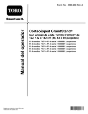 Toro GrandStand 74575 Manual Del Operador