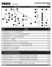 Thule TracRac 91000 Manual Del Usuario