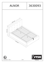 Jysk ALNOR 3630093 Instrucciones De Montaje