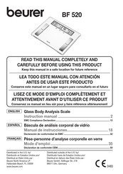 Beurer BF 520 Manual De Instrucciones