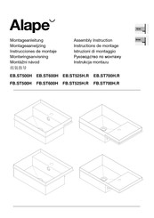 Alape FB.ST500H Instrucciones De Montaje