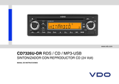 VDO CD7326U-OR Manual De Instrucciones