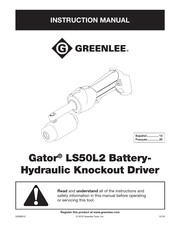 Greenlee Gator LS50LB Manual De Instrucciones