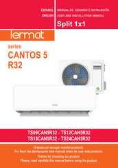 Termat CANTOS 5 TS12CAN5R32 Manual De Usuario E Instalacion