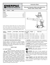 Enerpac TBJ2E Manual De Instrucciones