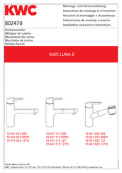 KWC LUNA-E 10.441.113.000FL Instrucciones De Montaje Y Servicio