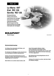 Blaupunkt Kiel RD 126 Instrucciones De Montaje