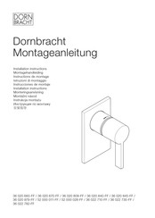 Dornbracht 36 020 845-FF Instrucciones De Montaje
