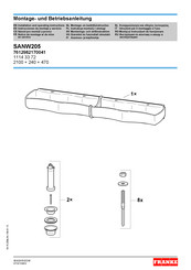 Franke SANW205 Instrucciones De Montaje Y Servicio