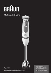 Braun MQ 5007 Puree+ Manual Del Usuario