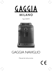 Gaggia Milano NAVIGLIO HD8749 Manual De Instrucciones