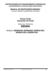 HJM SIENNA1000 Instrucciones De Funcionamiento Originales