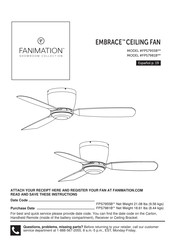 Fanimation EMBRACE FPS7955B Serie Manual Del Usuario