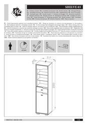 ML MEBLE SHELVE 03 Instrucciones De Montaje