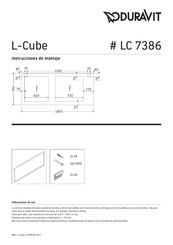 DURAVIT L-Cube LC 7386 Instrucciones De Montaje