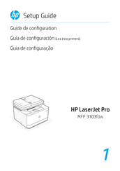 HP LaserJet Pro MFP 3103fdw Guía De Configuración