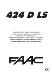 FAAC 424 D LS Instrucciones Para El Uso