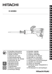 Hitachi H 65SB3 Instrucciones De Manejo