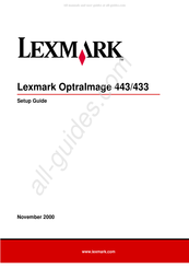 Lexmark OptraImage 433 Guía De Preparación