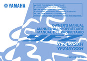 Yamaha YFZ45YSXH 2016 Manual Del Propietário