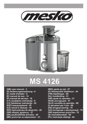 Mesko MS 4126 Manual De Uso