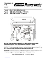 Coleman Powermate PC0496503.17 Manual De Instrucciones