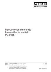 Miele professional PG 8055 U Instrucciones De Manejo