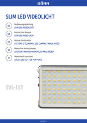 Dörr SVL-112 Manual De Instrucciones