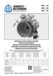 Annovi Reverberi BHS 90 Manual De Uso E Instalación