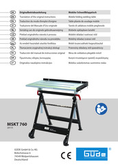 Gude MSKT 760 Traduccion Del Manual De Instrucciones Originale