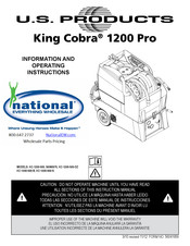 U.S. Products King Cobra 1200 Pro Instrucciones De Funcionamiento