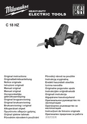 Milwaukee C 18 HZ Manual Original