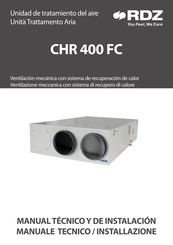 RDZ CHR 400-FC Manual Técnico Y De Instalacion