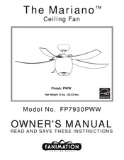 Fanimation The Mariano FP7930PWW Manual De Instrucciones