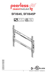 peerless-AV SMARTMOUNT XT SFX645P Instrucciones De Montaje