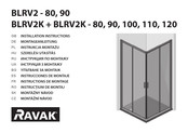 RAVAK BLRV2K + BLRV2K - 90 Instrucciones De Montaje