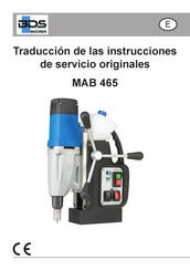 BDS Maschinen MAB 465 Manual De Instrucciones