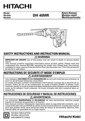 Hitachi Koki DH 40MR Manual Del Usuario